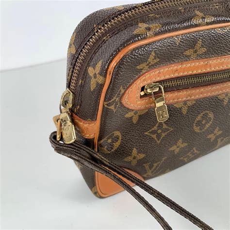 Authentic Louis Vuitton Monogram Marly Dragonne Clutch Bag